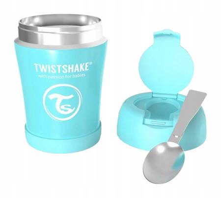 Twistshake Pojemnik Termiczny z Łyżką 350ml Blue