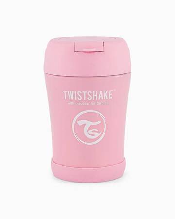 Twistshake Pojemnik Termiczny z Łyżką 350ml Pink