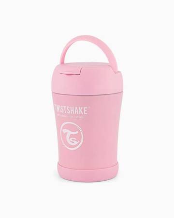 Twistshake Pojemnik Termiczny z Łyżką 350ml Pink