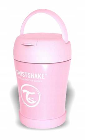 Twistshake Pojemnik Termiczny z Łyżką 350ml Pink