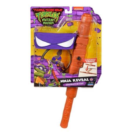 WOJOWNICZE ŻÓŁWIE NINJA Reveal Donatello's Bo Staff, zestaw do odgrywania ról