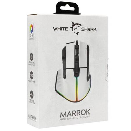 WhiteShark Mysz MARROK Biała