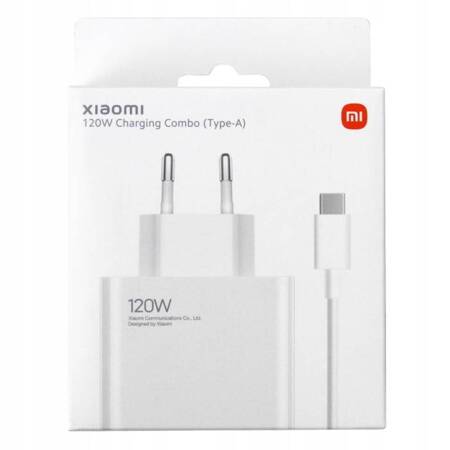 Xiaomi Ładowarka sieciowa USB 3A + Kabel USB C biała