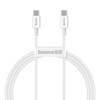 Kabel USB-C do USB-C Baseus Superior Series, 100W, 1m (biały)