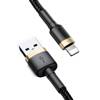 Kabel USB Lightning  Baseus Cafule 2A 3m (złoto-czarny)