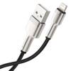 Kabel USB do Lightning Baseus Cafule, 2.4A, 1m (czarny)