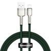 Kabel USB do Lightning Baseus Cafule, 2.4A, 1m (zielony)