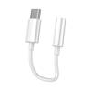 Kabel Vipfan L08 USB-C do mini jack 3.5mm AUX, 10cm (biały)