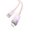 Kabel szybko ładujący Baseus USB-A do Lightning  Explorer Series 1m, 2.4A (różowy)