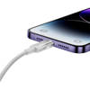 Kabel szybko ładujący Sm Baseus Explorer USB do Lightning 2.4A 1M (Biały)