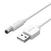 Kabel zasilający USB 2.0 do DC 5.5mm Barrel Jack 5V Vention CEYWF 1m (biały)