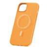 Magnetyczne Etui na telefon iPhone 15 Plus Baseus Fauxther Series (Pomarańczowe)