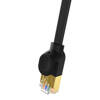 Płaski kabel sieciowy Baseus Ethernet RJ45, Gigabit, Cat.7, 5 m (czarny)