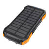 Powerbank solarny Choetech B658  2x USB 10000mAh Qi 5W (czarno-pomarańczowy)