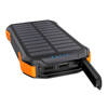 Powerbank solarny Choetech B658  2x USB 10000mAh Qi 5W (czarno-pomarańczowy)